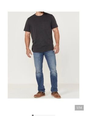 Brothers and Sons Classic Straight Leg Jeans. Men’s 34x34 | Medium Blue | Wisked